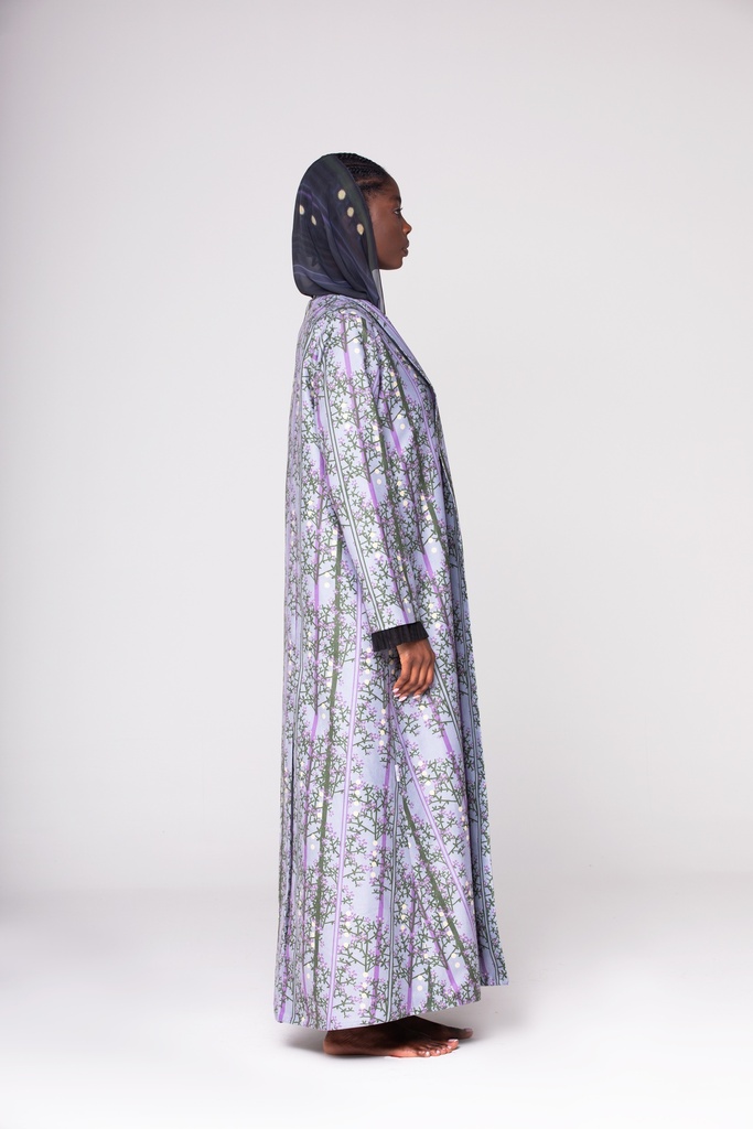 The Dhurymah Blossom cloche (Grey & Purple)
