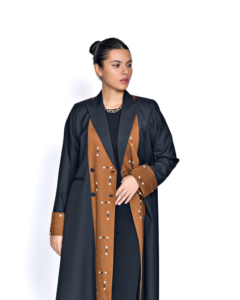 Dot Blazer Brown