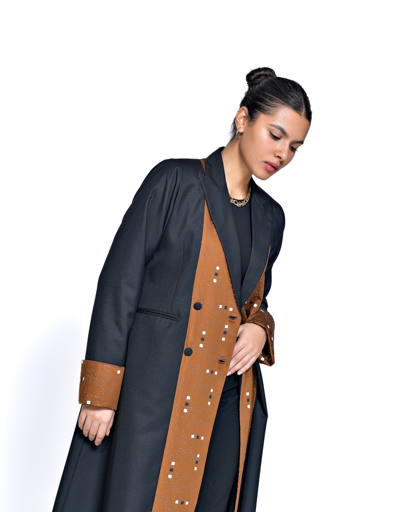 Dot Blazer Brown