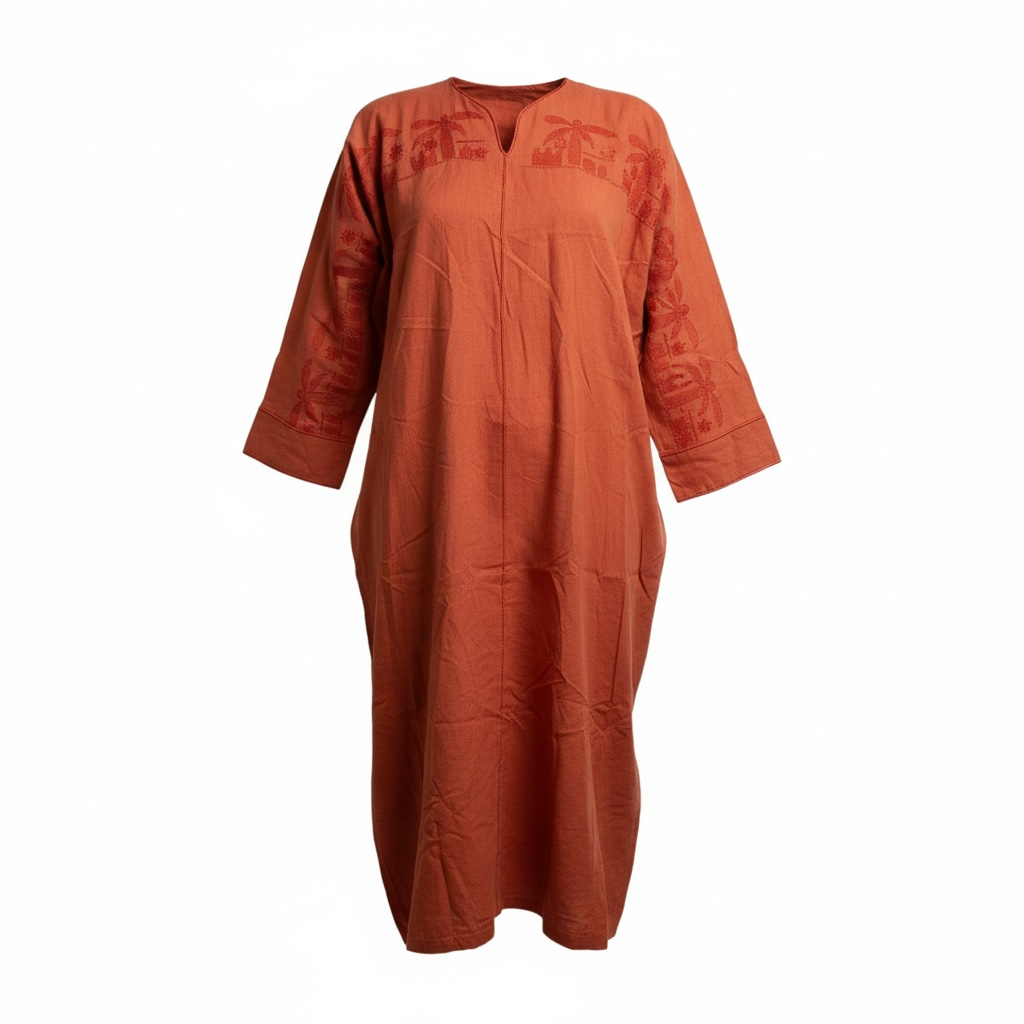 Orange Palm Embroidery (Adults)