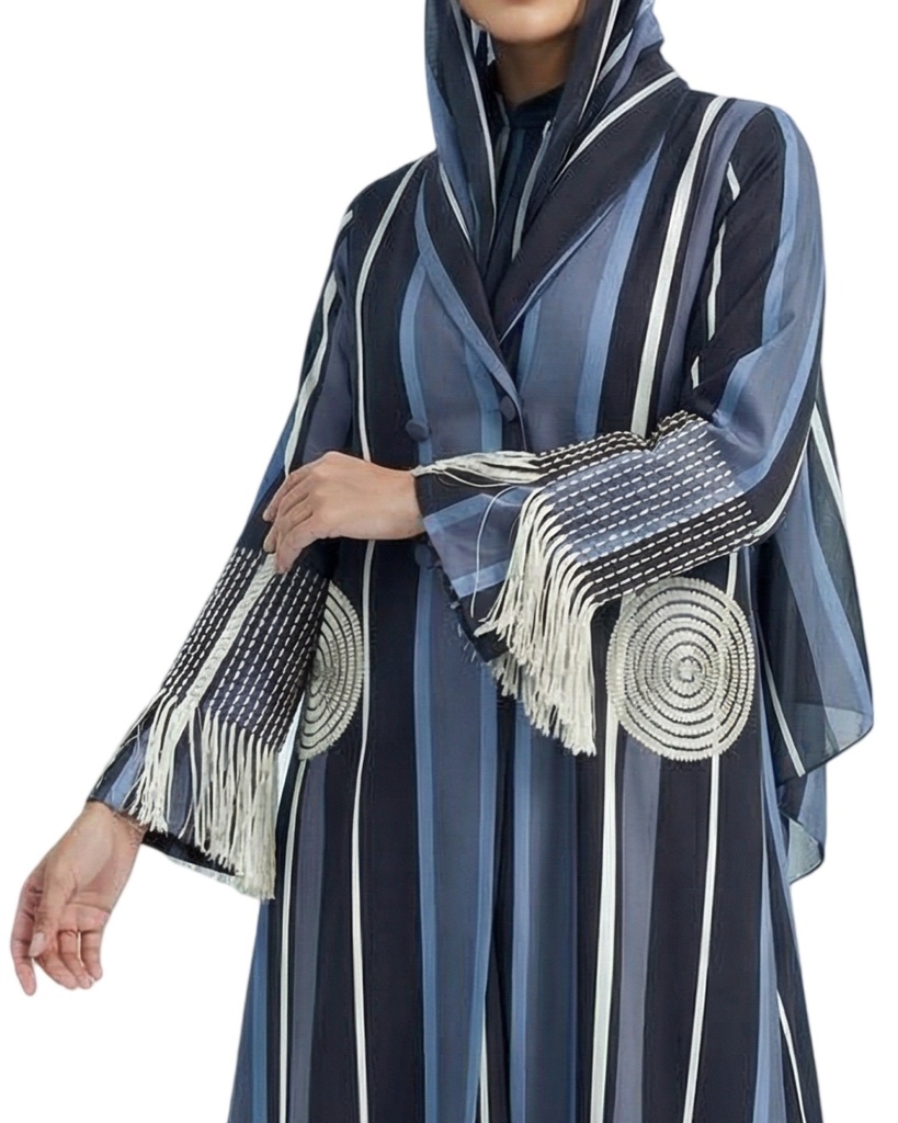 A Line Blazer Black Grey