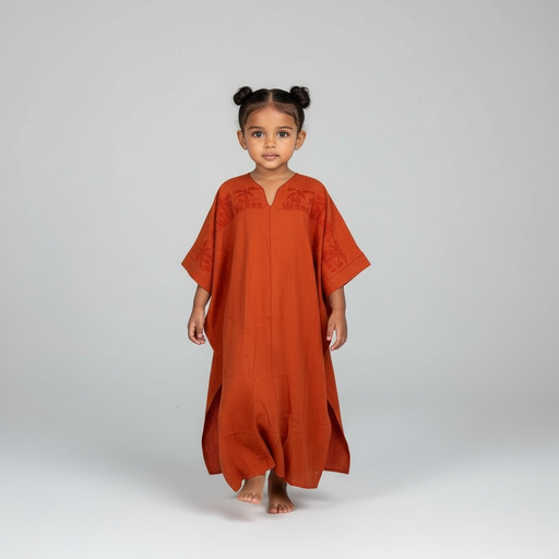 Orange Palm Embroidery (Little Phati)